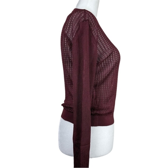 Free People H20 Crew Pullover Raw Garnet Size Medium - Picture 10 of 14
